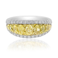 Gouden ring met gele S12 diamanten (CIRARI)