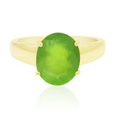 Gouden ring met een Braziliaanse Groene Opaal