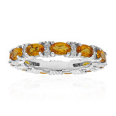 Zilveren ring met Madeira citrienstenen