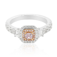 Gouden ring met een roze diamant (CIRARI)