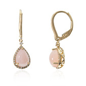 Gouden oorbellen met roze opalen (CIRARI)