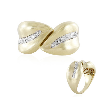 Gouden ring met I1 (I) Diamanten (de Melo)