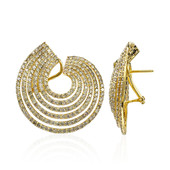 Gouden oorbellen met SI2 Bruine Diamanten (Estée Collection)