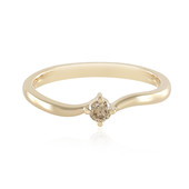 Gouden ring met een SI1 Chocolade Diamant
