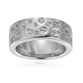 Zilveren ring met zirkonen