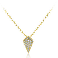 Gouden halsketting met SI1 (H) Diamanten