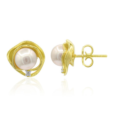 Zilveren oorbellen met Akoya parels (TPC)