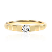 Gouden ring met een VS2 (H) Diamant (adamantes [!])