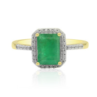 Gouden ring met een Zambia-smaragd