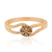 Gouden ring met SI Rose de France Diamanten