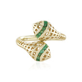 Gouden ring met Zambia-smaragdstenen (Ornaments by de Melo)