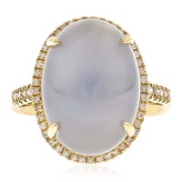 Gouden ring met een Blauwe Maansteen (CIRARI)