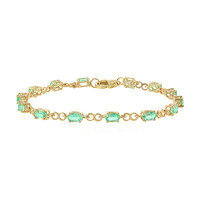 Gouden armband met Columbiaanse smaragden