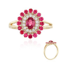 Gouden ring met een roze spinel (Adela Gold)