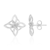 Zilveren oorbellen met I1 (G) Diamanten