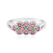 Zilveren ring met Nigeriaanse roze toermalijnen