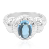 Zilveren ring met een Zwitsers-blauwe topaas (Remy Rotenier)