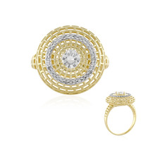 Gouden ring met een zirkoon (Ornaments by de Melo)