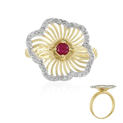 Gouden ring met een robijn (Ornaments by de Melo)
