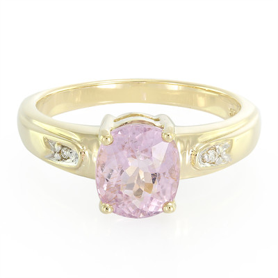 Gouden ring met een roze koper toermalijn