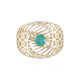 Gouden ring met een Zambia-smaragd (Ornaments by de Melo)