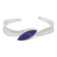 Zilveren armband met een lapis lazuli