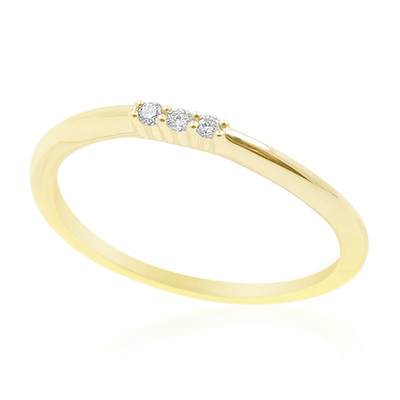 Gouden ring met I1 (H) Diamanten (de Melo)