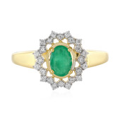 Zilveren ring met een Socoto smaragd