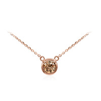 Gouden halsketting met een VS1 Argyle-Rose de France-Diamant
