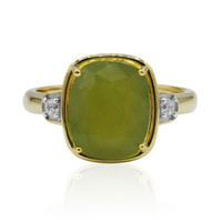 Gouden ring met een Braziliaanse Groene Opaal (Tenner Diniz)