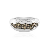 Zilveren ring met I2 Champagne Diamanten (de Melo)