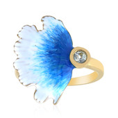 Zilveren ring met een hemel-blauwe topaas (TPC)
