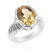 Zilveren ring met een Gouden Labradoriet