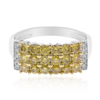 Gouden ring met gele SI1 diamanten (CIRARI)