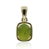 Gouden hanger met een Braziliaanse Groene Opaal (Tenner Diniz)