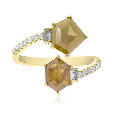 Gouden ring met Gele PK2 diamanten (CIRARI)