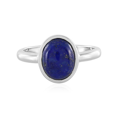 Zilveren ring met een lapis lazuli (MONOSONO COLLECTION)