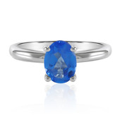 Zilveren ring met een Indigo blauwe topaas