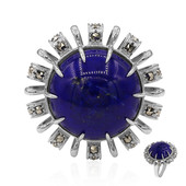 Zilveren ring met een lapis lazuli (Annette classic)