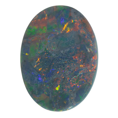 Edelsteen met een Lightning Ridge Zwarte Opaal