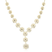 Gouden halsketting met een I2 Champagne Diamant (Ornaments by de Melo)