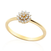 Gouden ring met een SI3 (G) Diamant