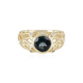 Gouden ring met een Londen-blauwe topaas (Ornaments by de Melo)