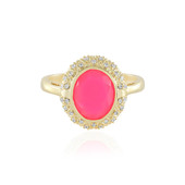 Zilveren ring met een Roze Ethopische Opaal