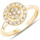 Gouden ring met I3 Bruine Diamanten