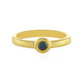 Zilveren ring met een I4 Blauwe Diamant