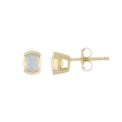 Gouden oorbellen met Welo-opalen