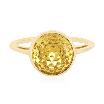 Gouden ring met een Savanne Kwarts (PHANTASIA)