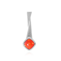 Zilveren hanger met een Rode Ethiopische Opaal