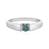 Gouden ring met een Hemelsblauwe I4 diamant